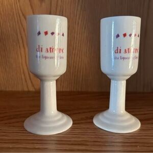 White Liqueur Glass Set